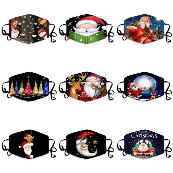 masque designer printed mask folding stereoscopic mask designer printed face mask#228, Black